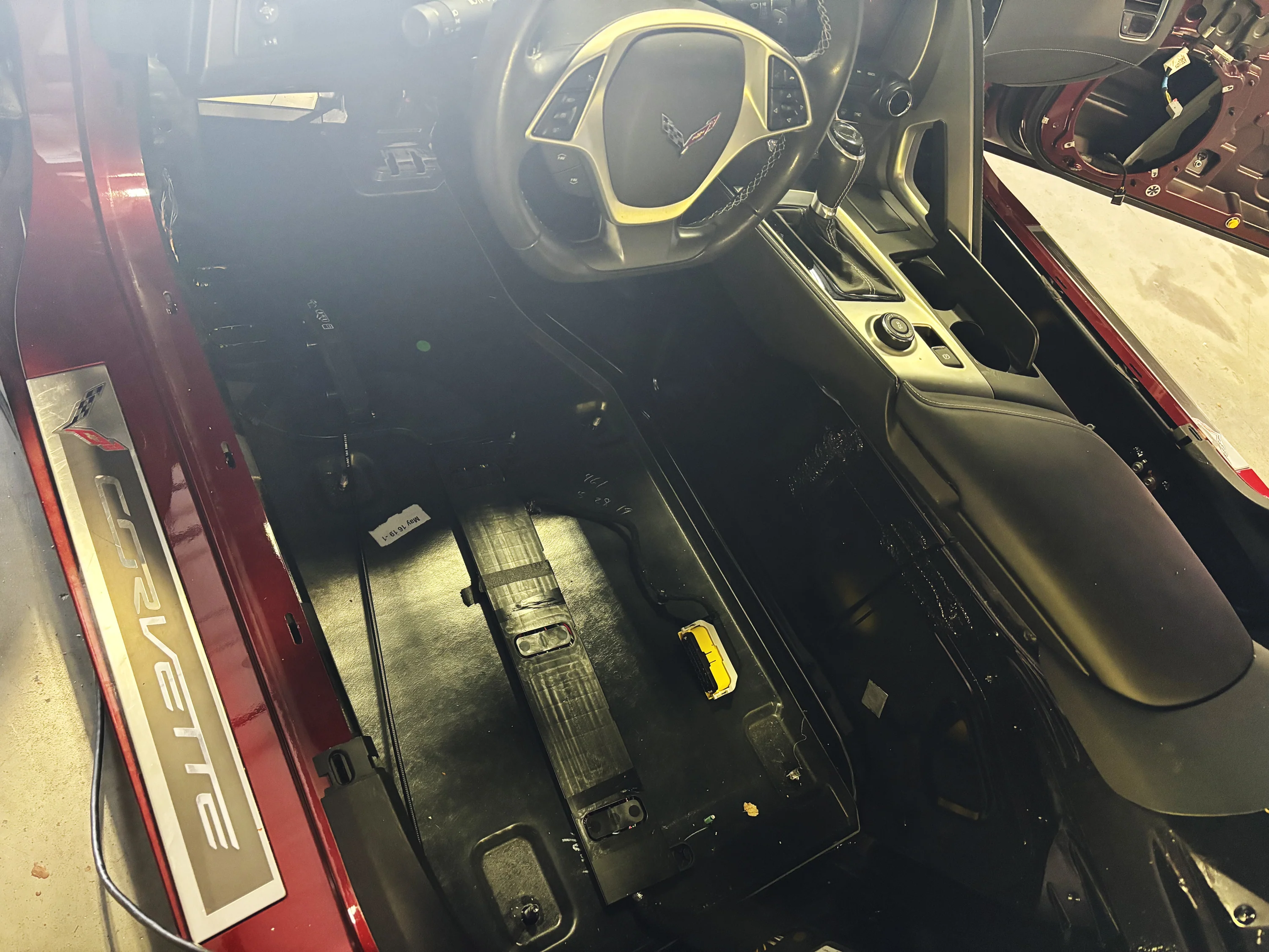 2014-2019 GM C7 Corvette Floor Custom Cut Sound Deadening Kit - Image 4